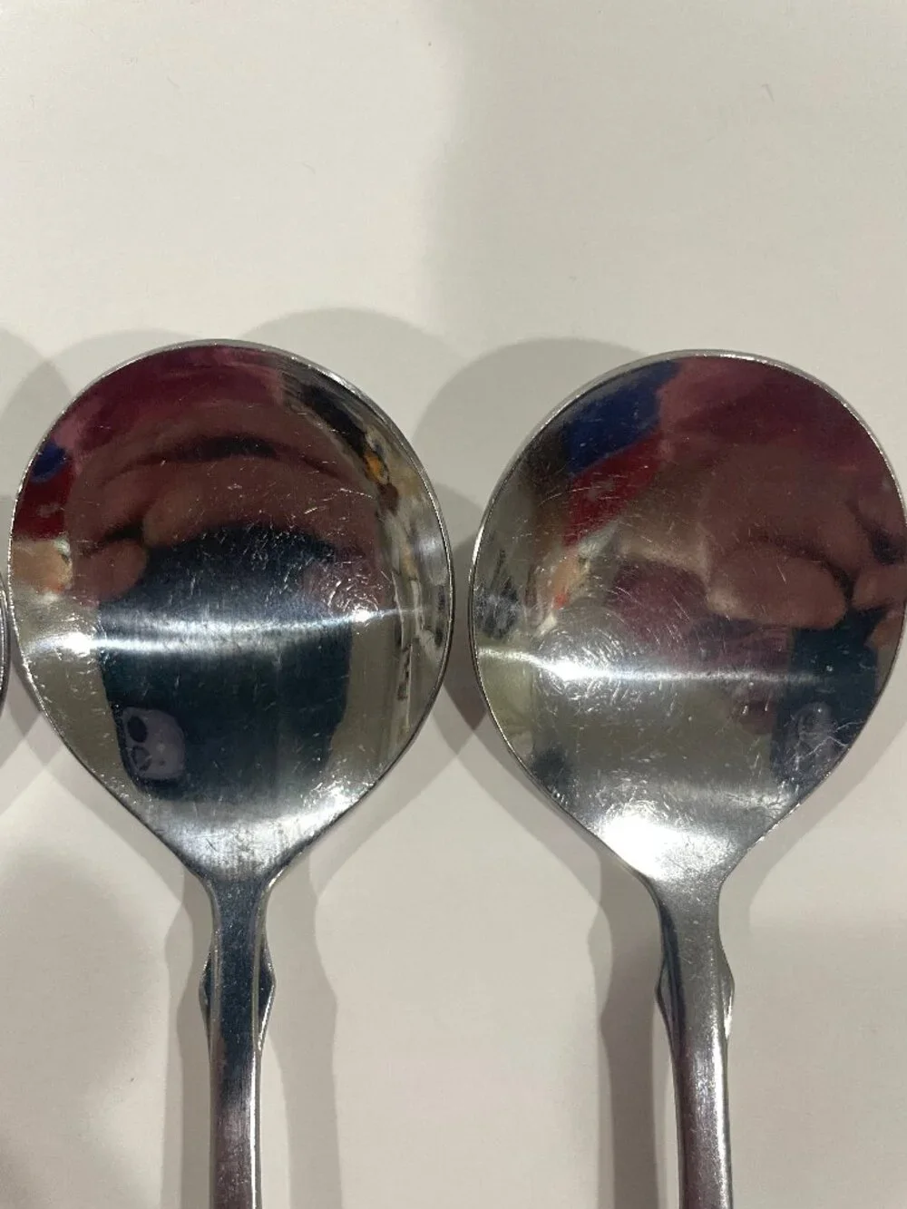 VTG 6 Oneida Royal Provencial 56 Silver Plate Soup Spoons Fiddler Pattern MCM